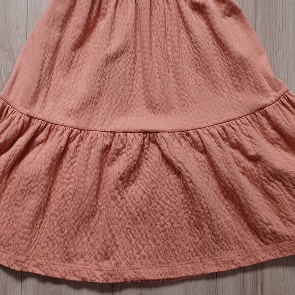 Roxy Beach Hangs Smocked Mini Dress Toasted Nut 90s GVC XS - Picture 10 of 16